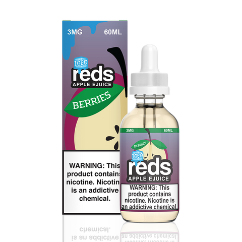 Reds Iced Berries Apple E-Liquid by 7 Daze - All Puffs