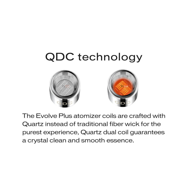 Yocan Evolve Plus Quartz Dual Coils - 5PK - All Puffs